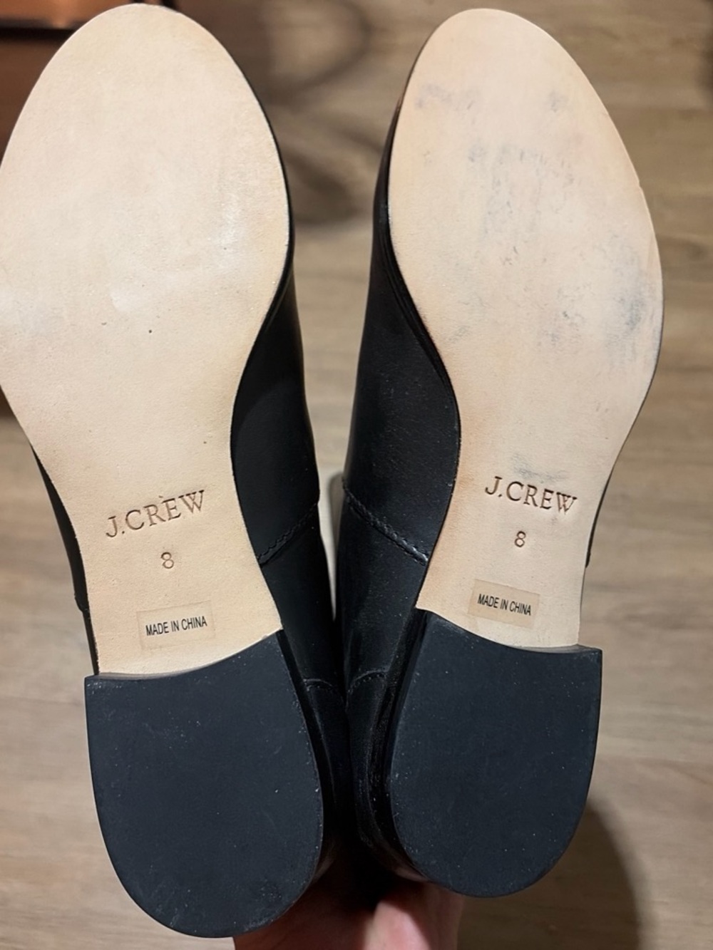 J. Crew Black Leather Tall Riding Boots - Picture 3 of 4